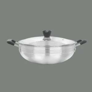 Wok-Karahi with Glass Lid